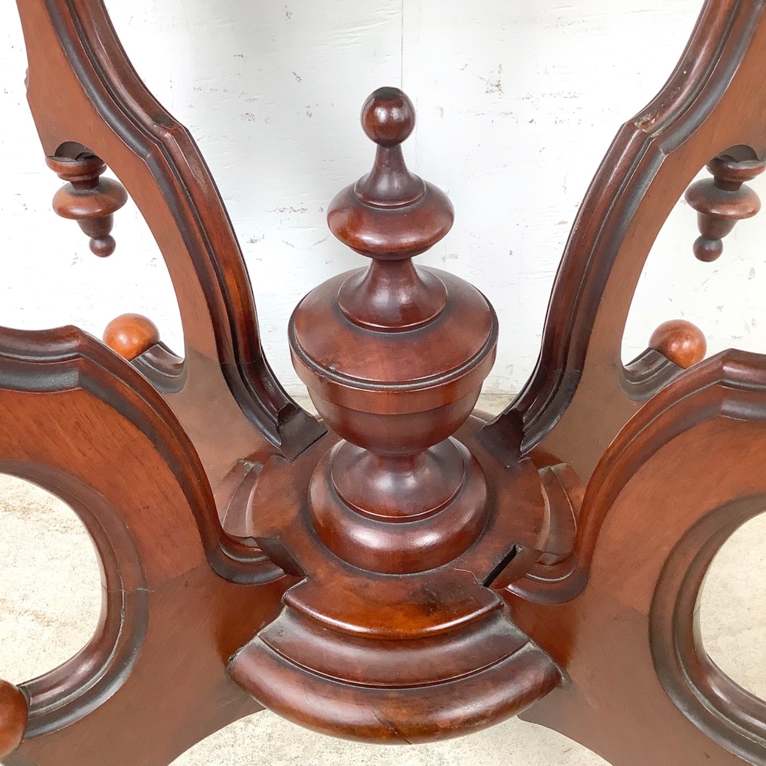 Traditional Marble Top Accent Table - image-12