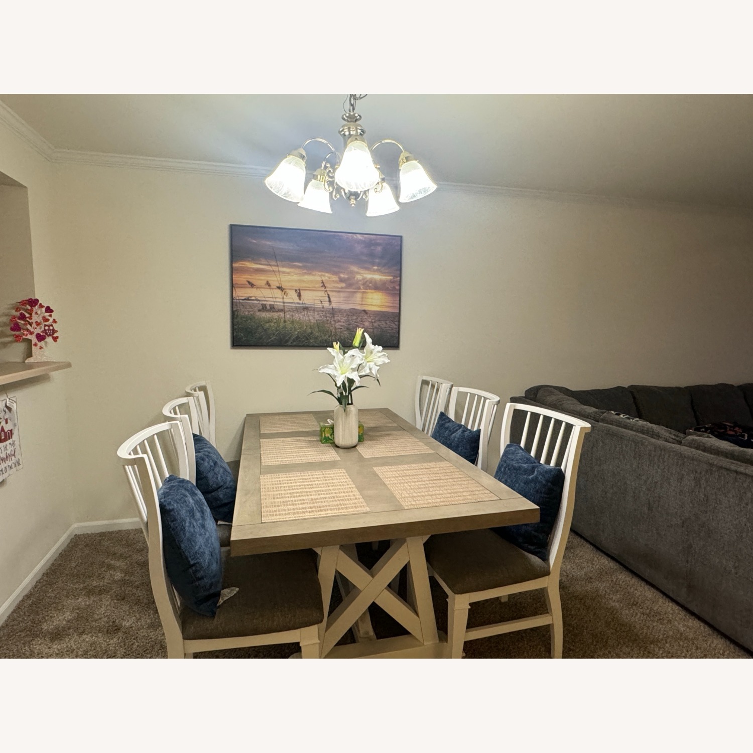 Natural Wood Dining Set - image-3