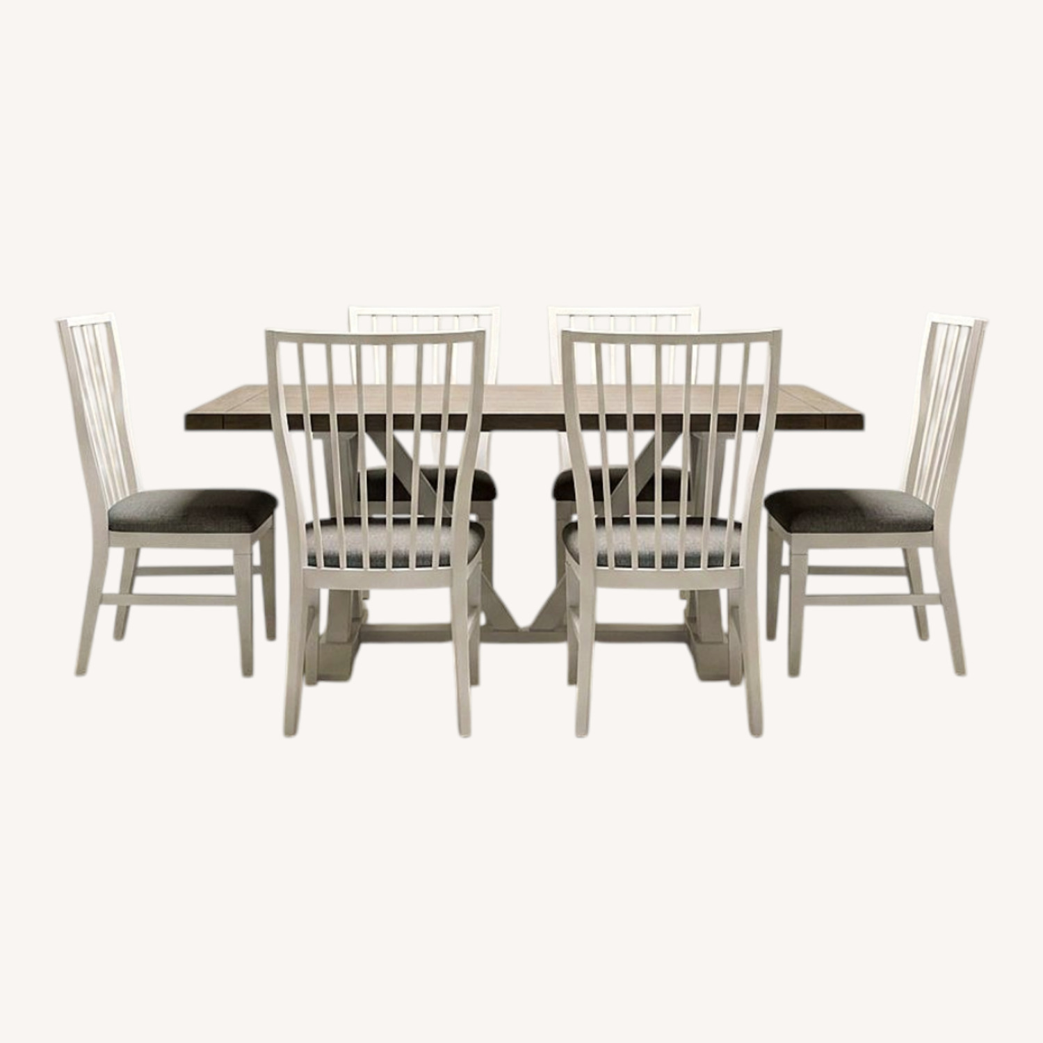 Natural Wood Dining Set - image-0
