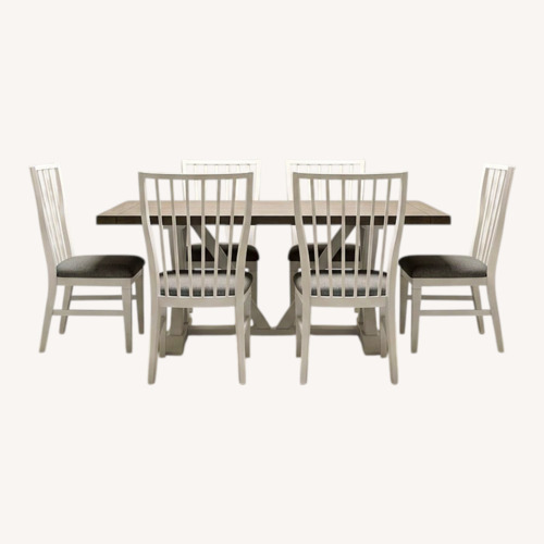 Used Natural Wood Dining Set for sale on AptDeco