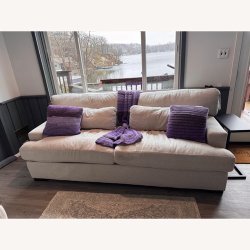 Used Becca Natural Linen 3+ Seater Sofa for sale on AptDeco