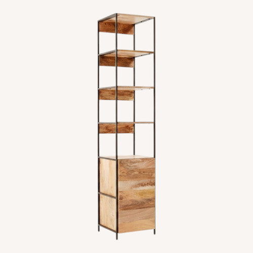 Used West Elm Raw Mango - Natural Wood Bookcase for sale on AptDeco
