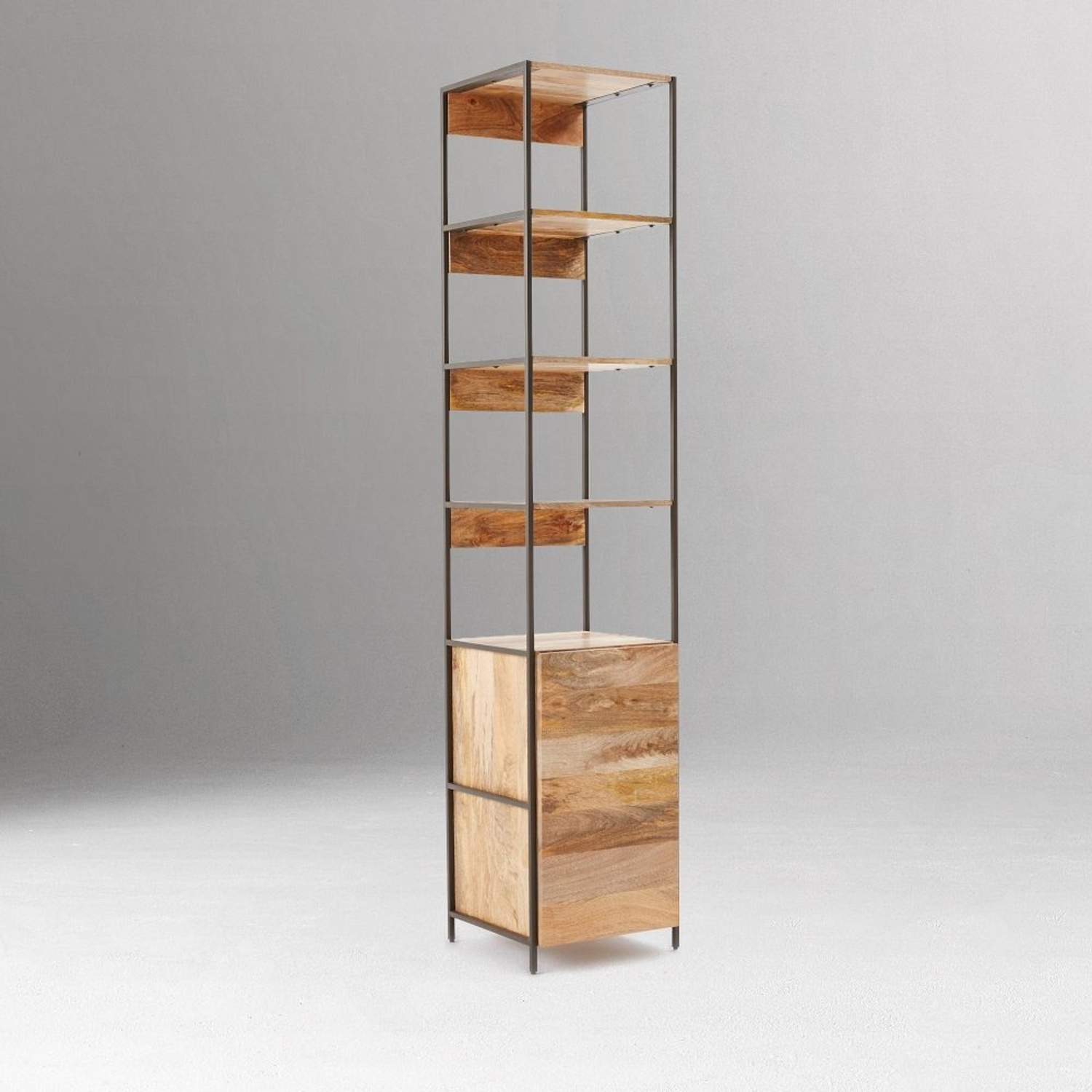 West Elm Raw Mango - Natural Wood Bookcase - image-4