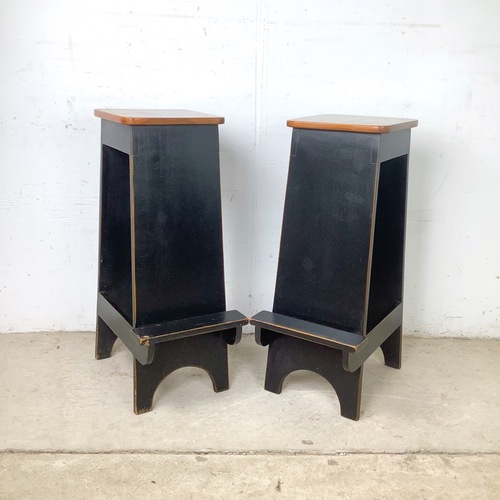 Used Pair of Contemporary Shaker Style Step Stools for sale on AptDeco