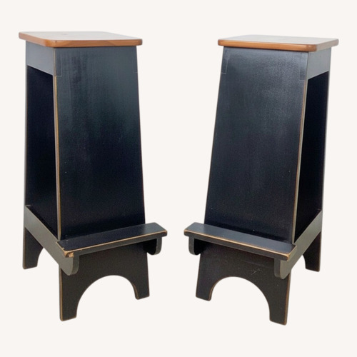 Used Pair of Contemporary Shaker Style Step Stools for sale on AptDeco