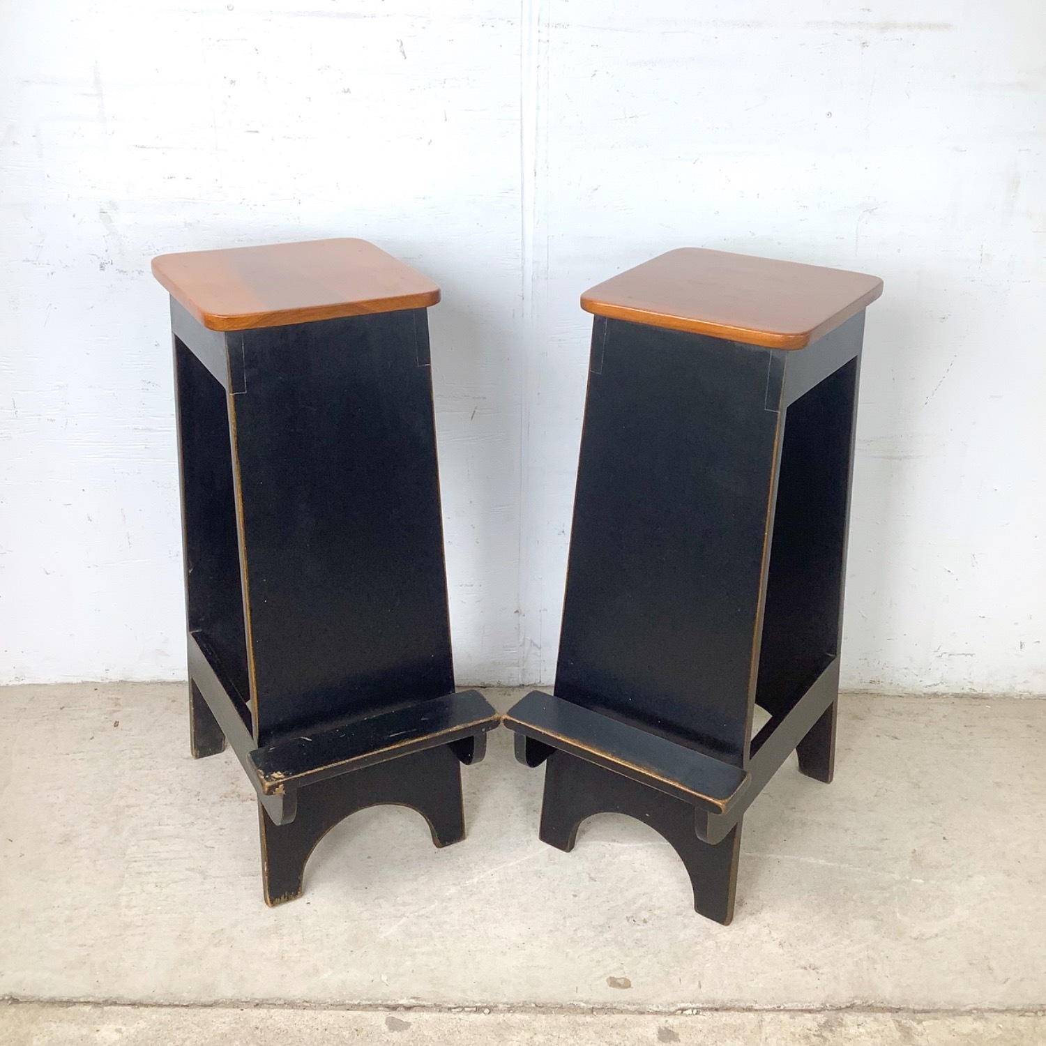 Pair of Contemporary Shaker Style Step Stools - image-2