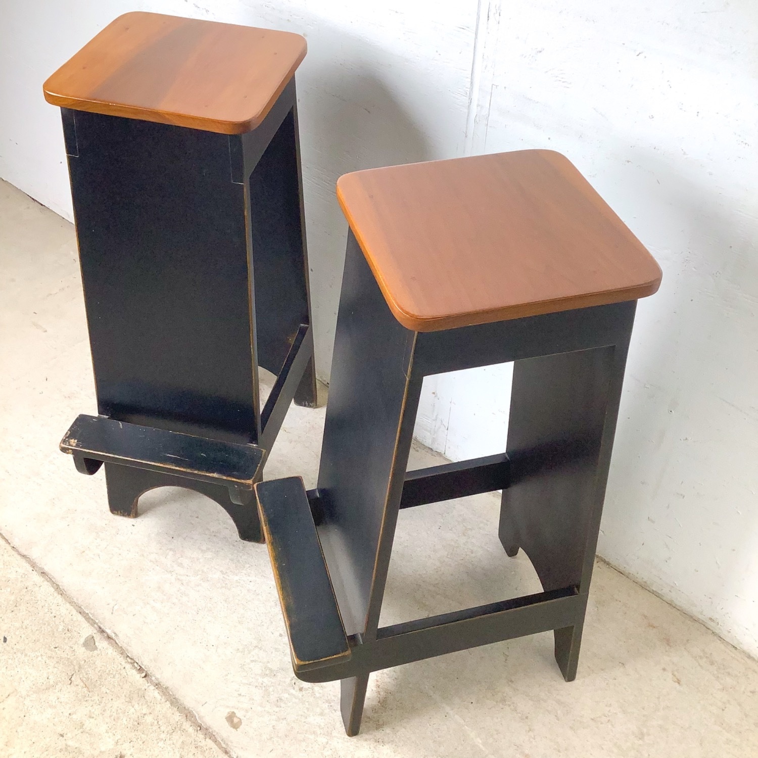 Pair of Contemporary Shaker Style Step Stools - image-3