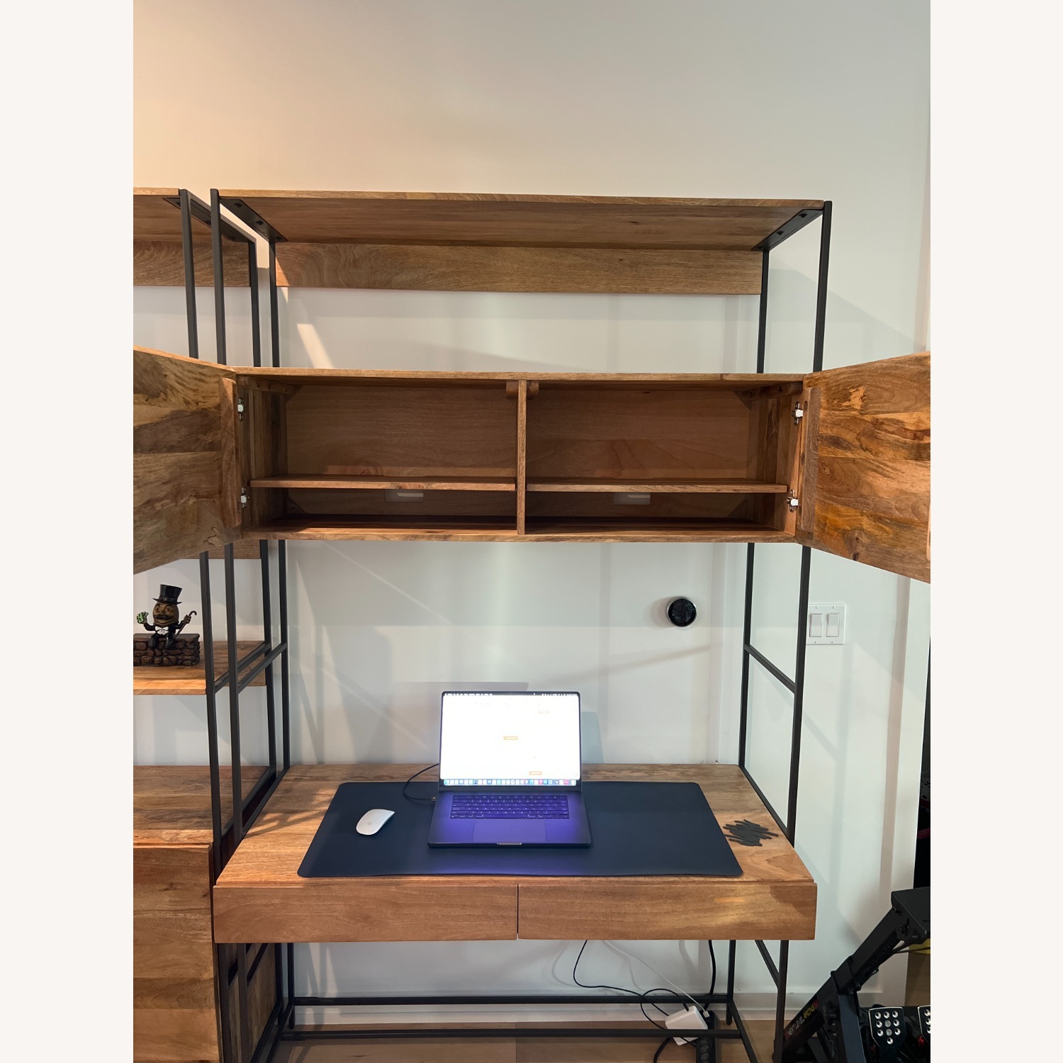 West Elm Industrial Modular Wall Desk (49") Raw Mango - image-2
