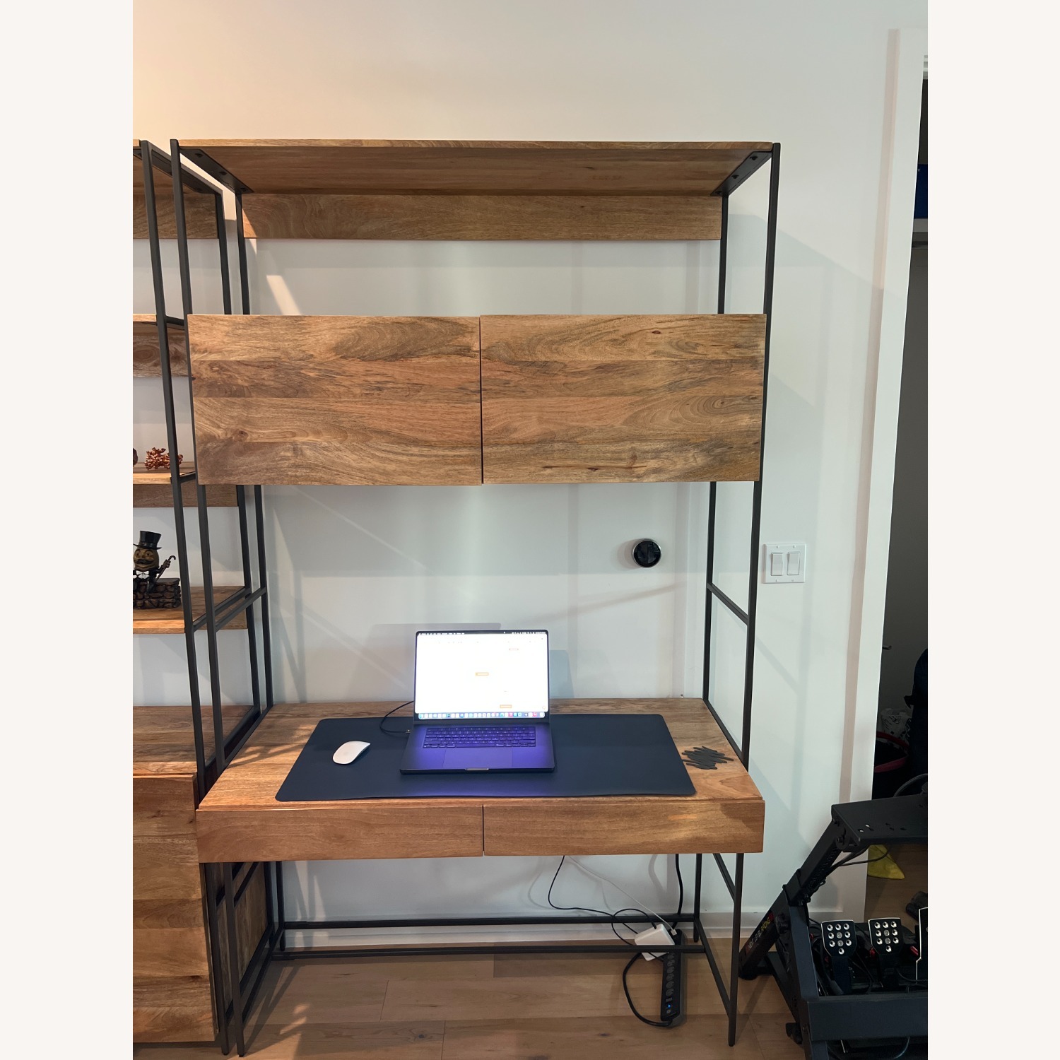 West Elm Industrial Modular Wall Desk (49") Raw Mango - image-1
