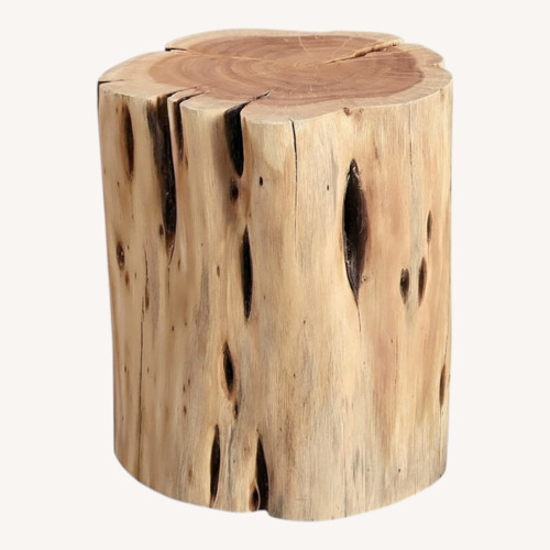 Used West Elm Solid Wood Stump Side Table (13") for sale on AptDeco
