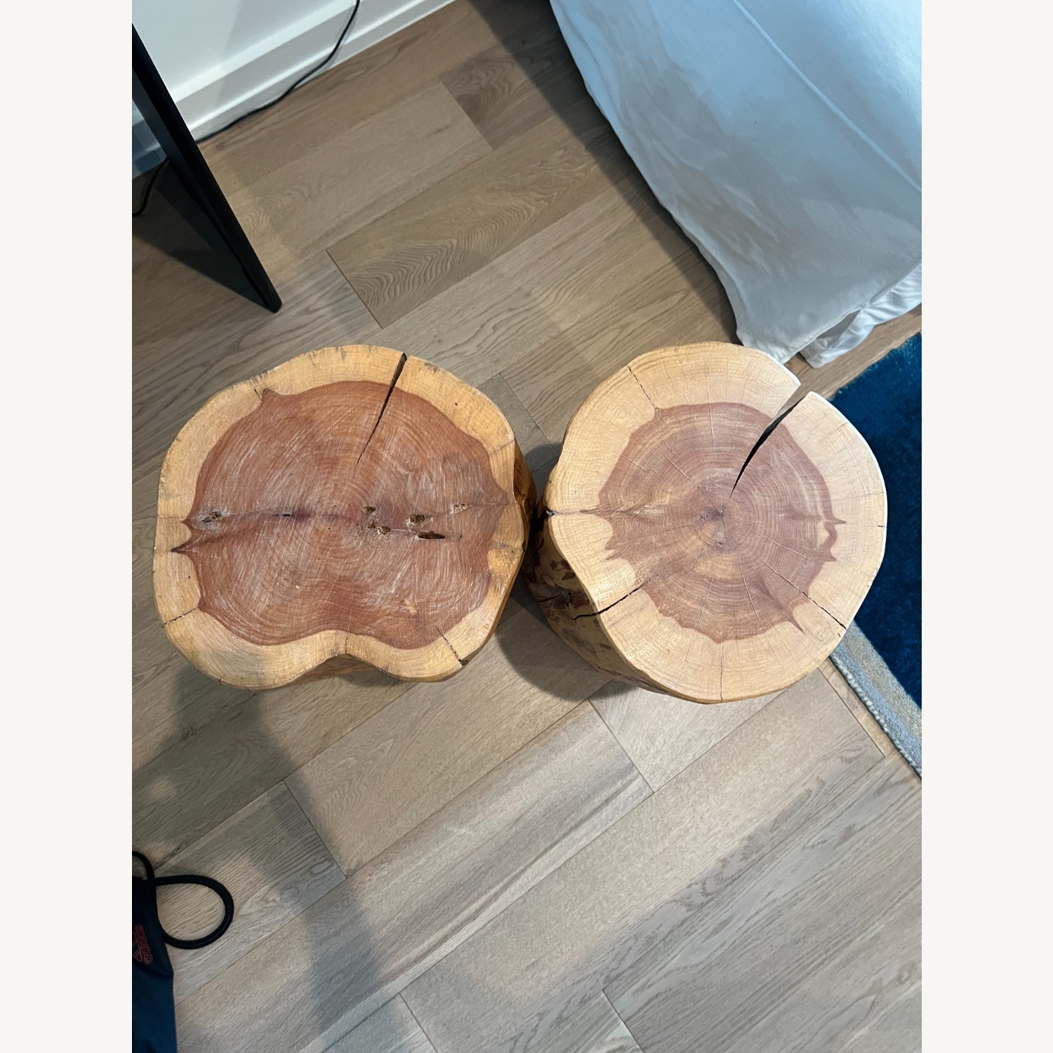 West Elm Solid Wood Stump Side Table (13") - image-2