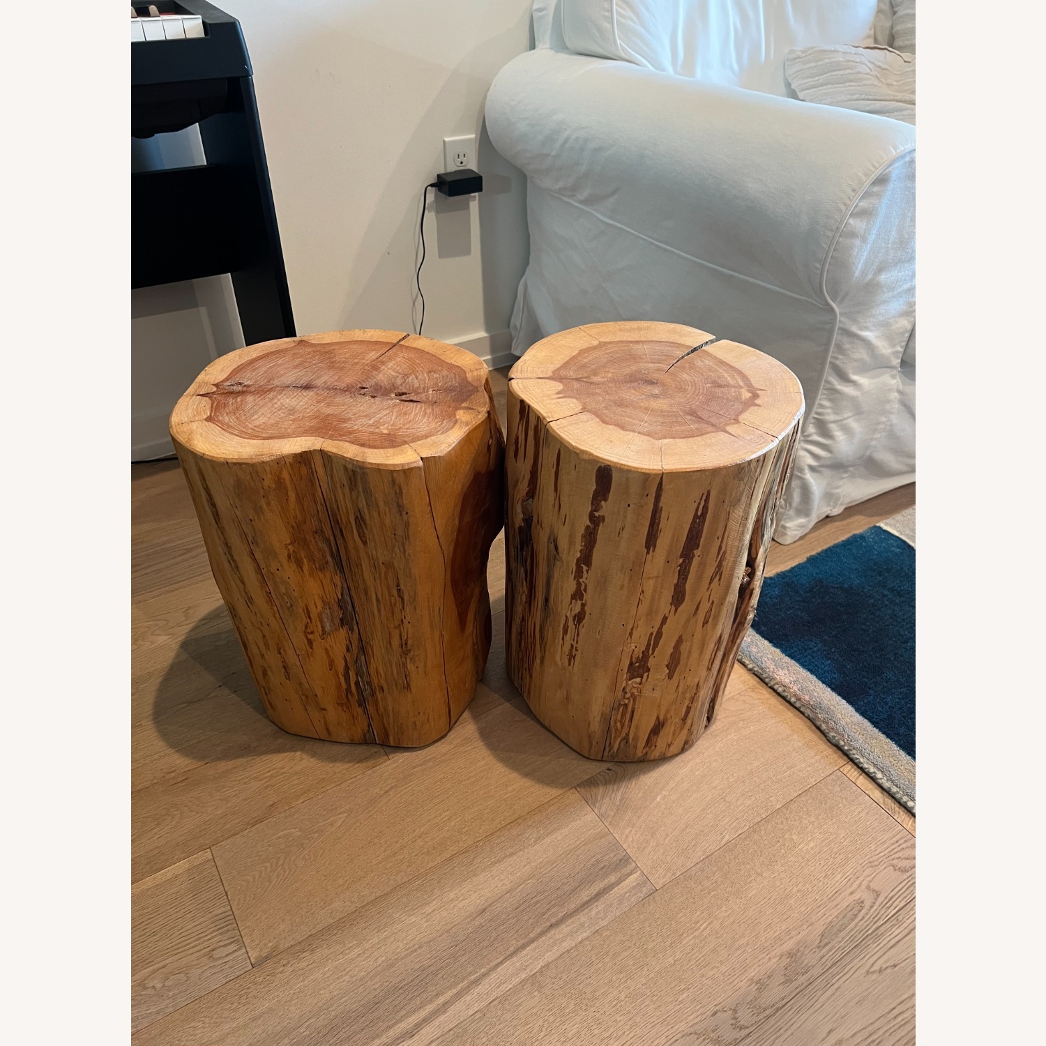 West Elm Solid Wood Stump Side Table (13") - image-3