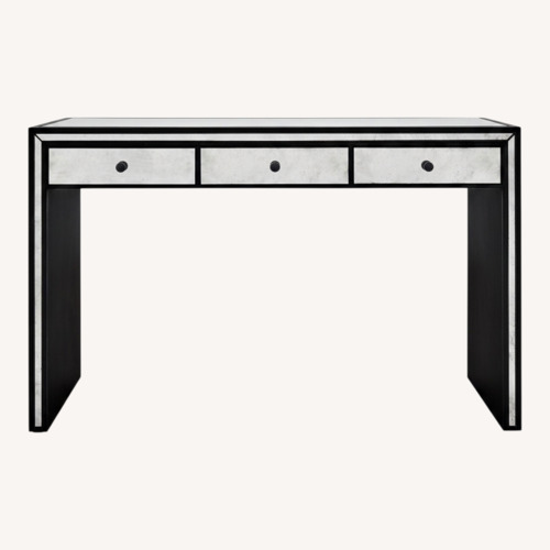 Used Restoration Hardware Strand Mirrored Glass Desk for sale on AptDeco