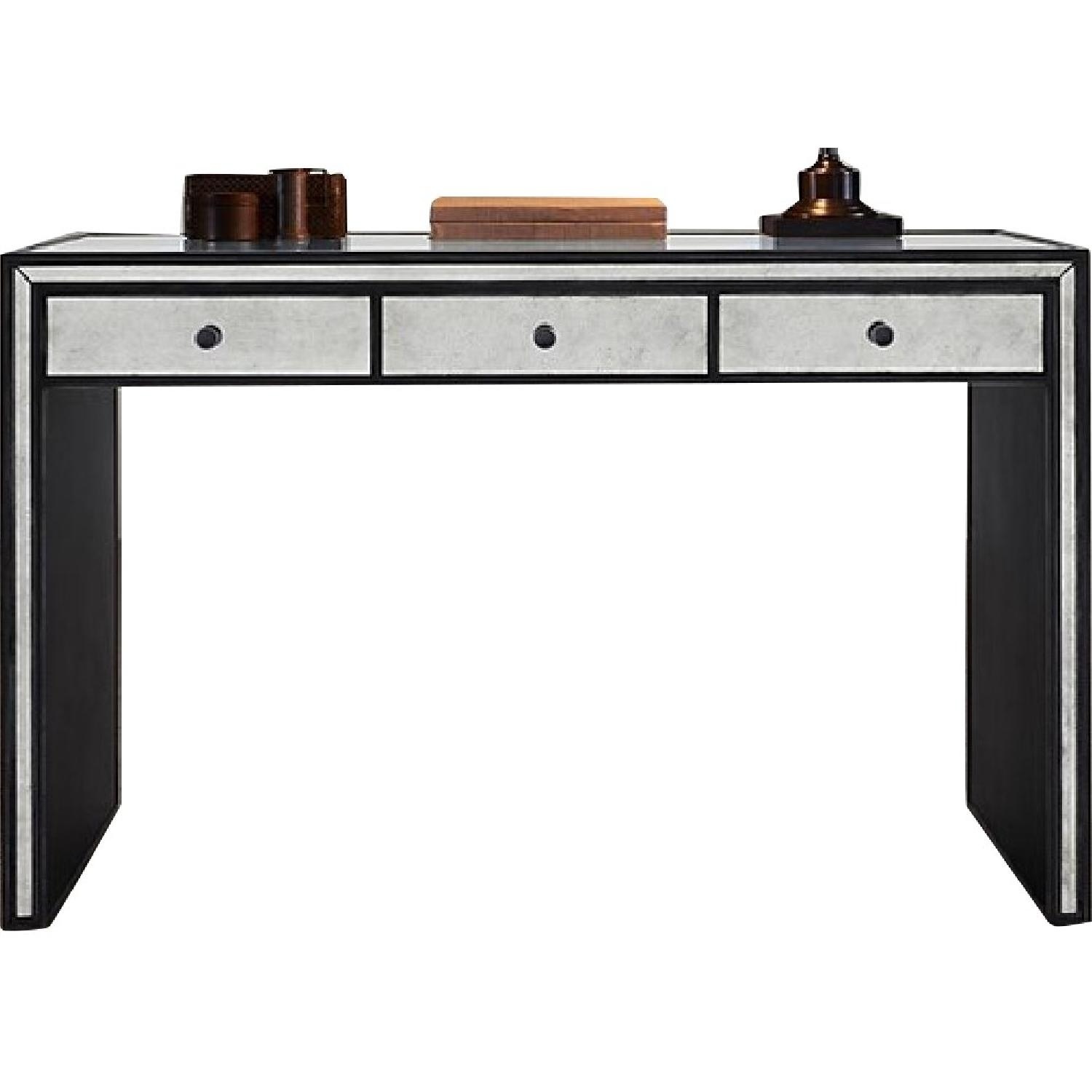 Restoration Hardware Strand Mirrored Glass Desk - image-5