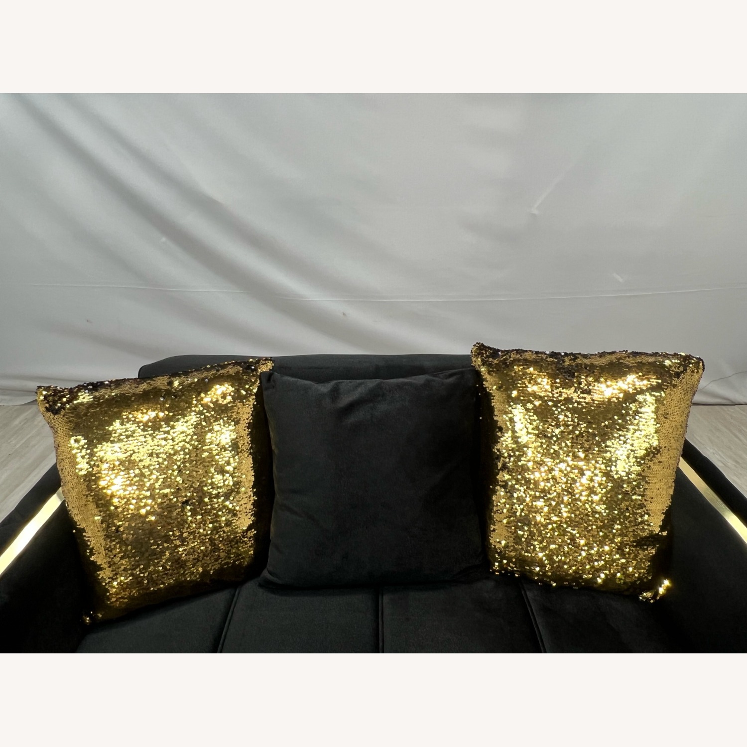 Latitude Run Lust Modern Style Loveseat In Black - image-9
