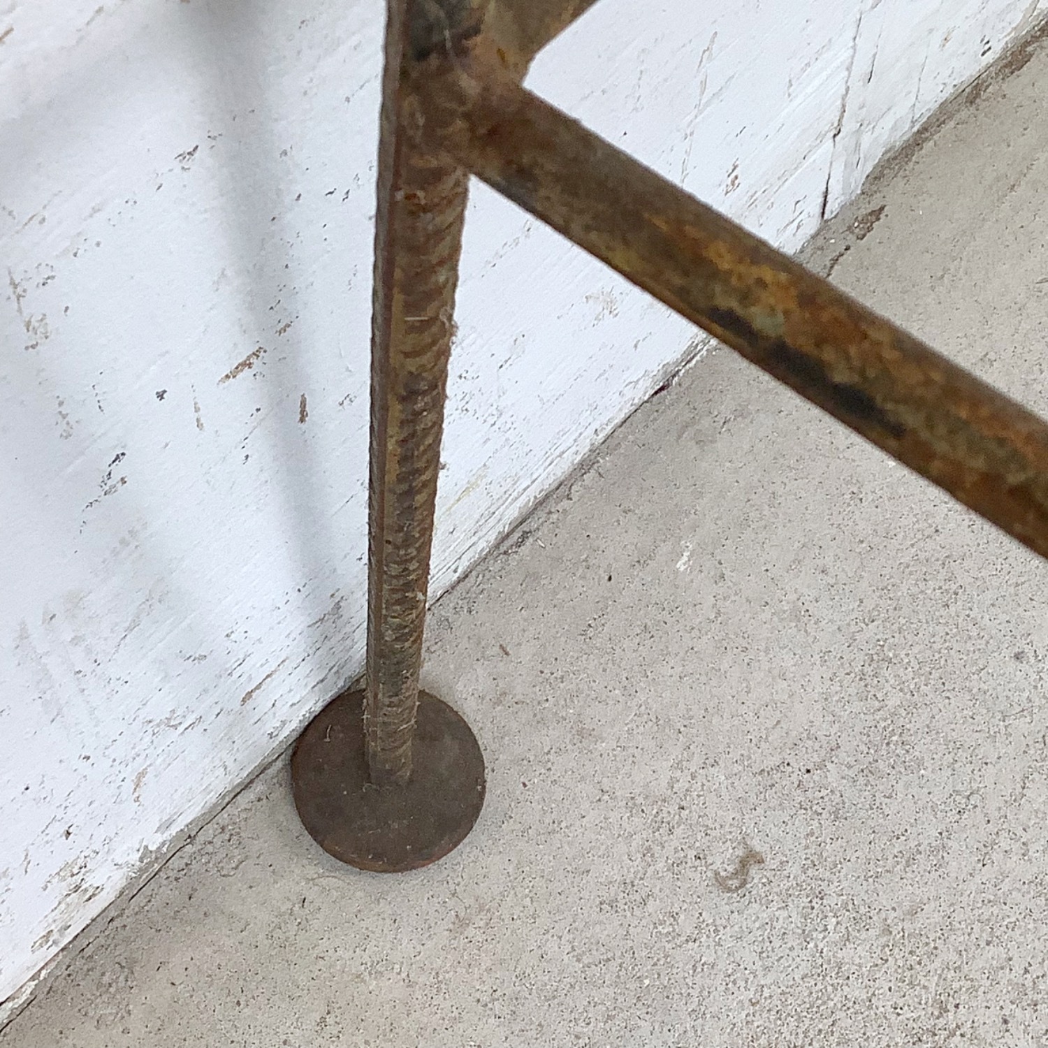 Vintage Studio-Made Iron Counter Stool - image-15