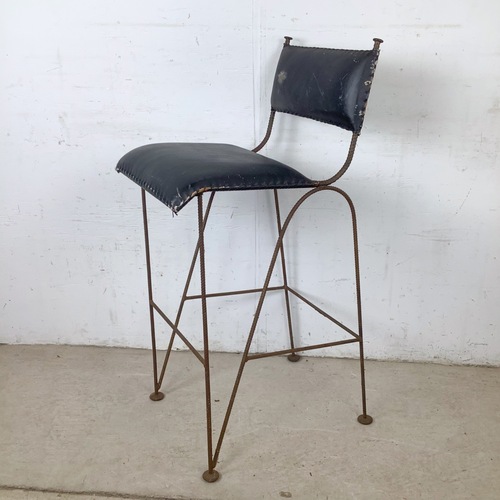Used Vintage Studio-Made Iron Counter Stool for sale on AptDeco
