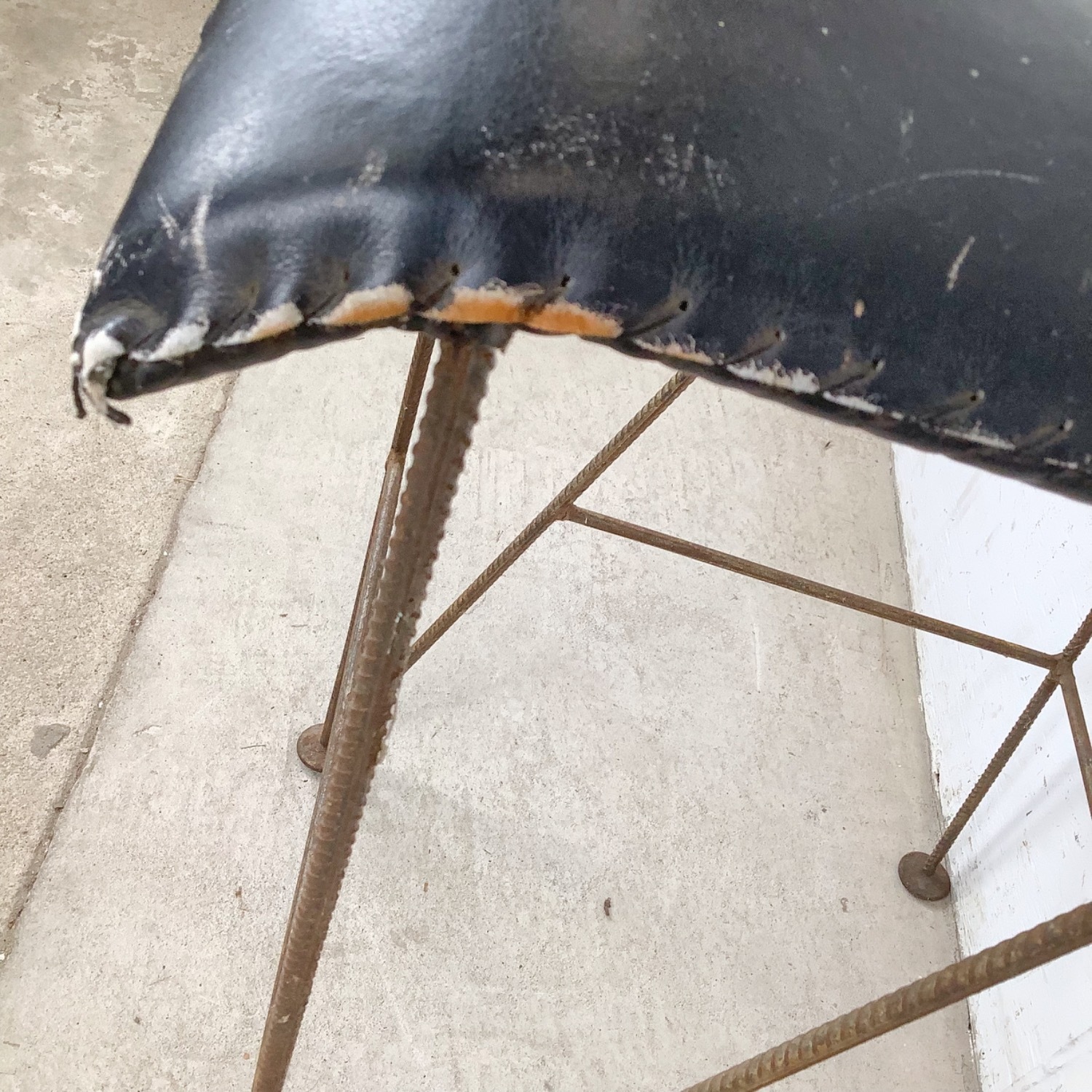 Vintage Studio-Made Iron Counter Stool - image-19