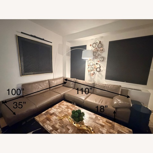 Used BoConcept Fargo Leather Sectional Sofa with Chaise for sale on AptDeco