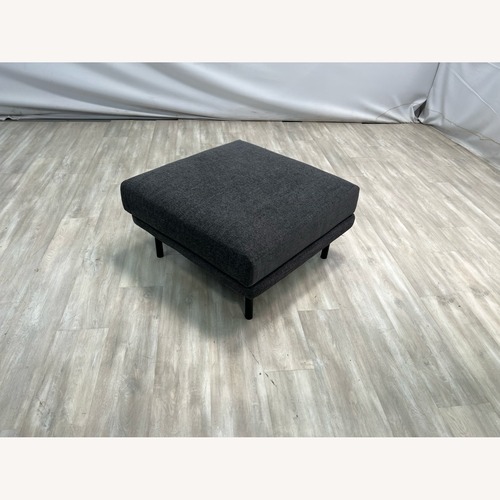 Used Burrow Range Ottoman - Heather Charcoal for sale on AptDeco