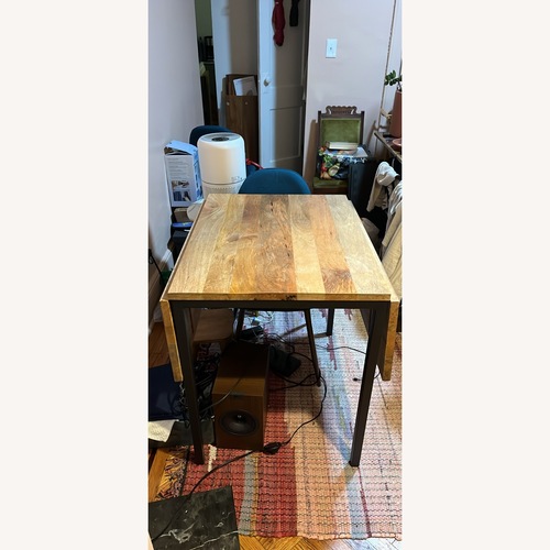 Used West Elm Box Frame Drop Leaf Extendable Table for sale on AptDeco