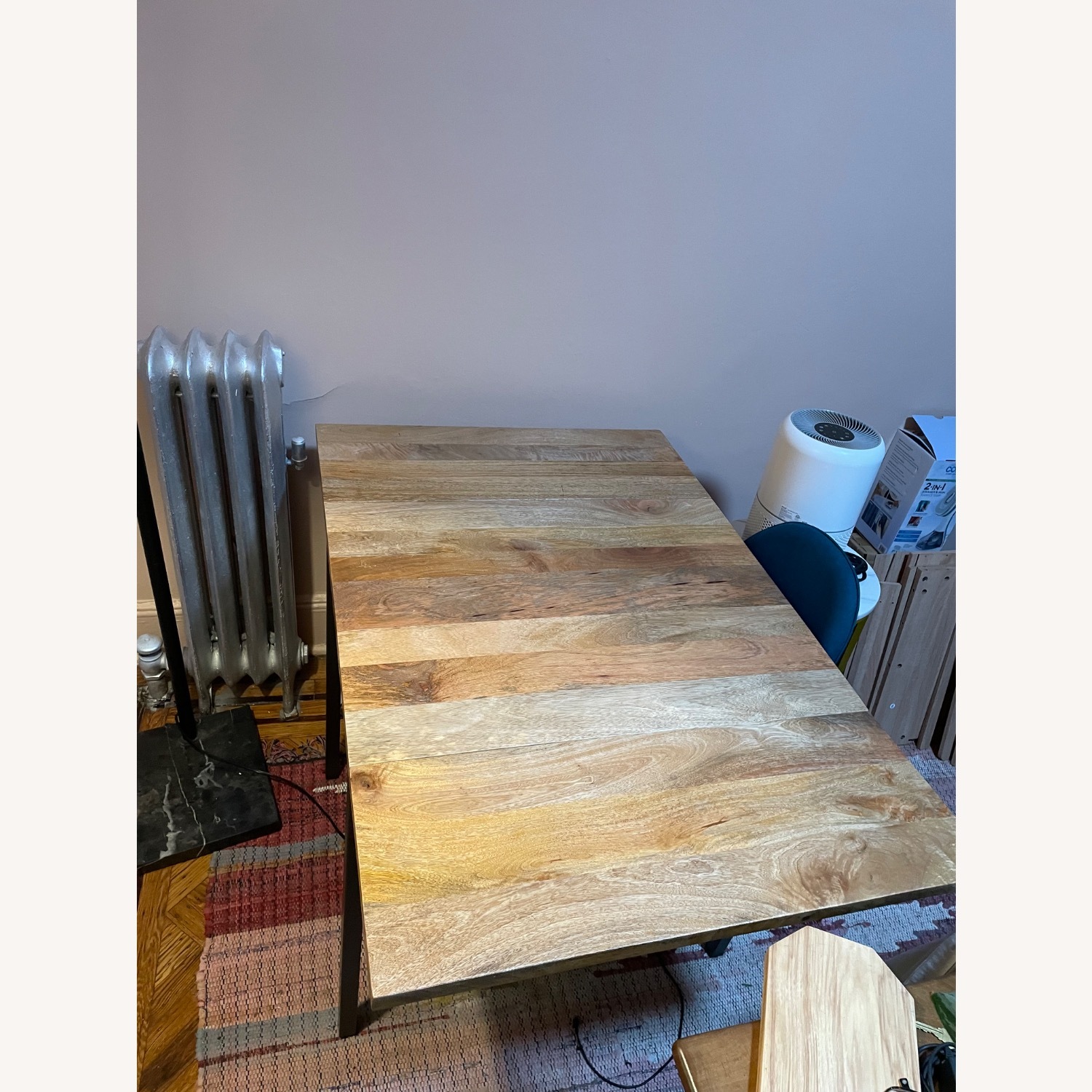 West Elm Box Frame Drop Leaf Extendable Table - image-5