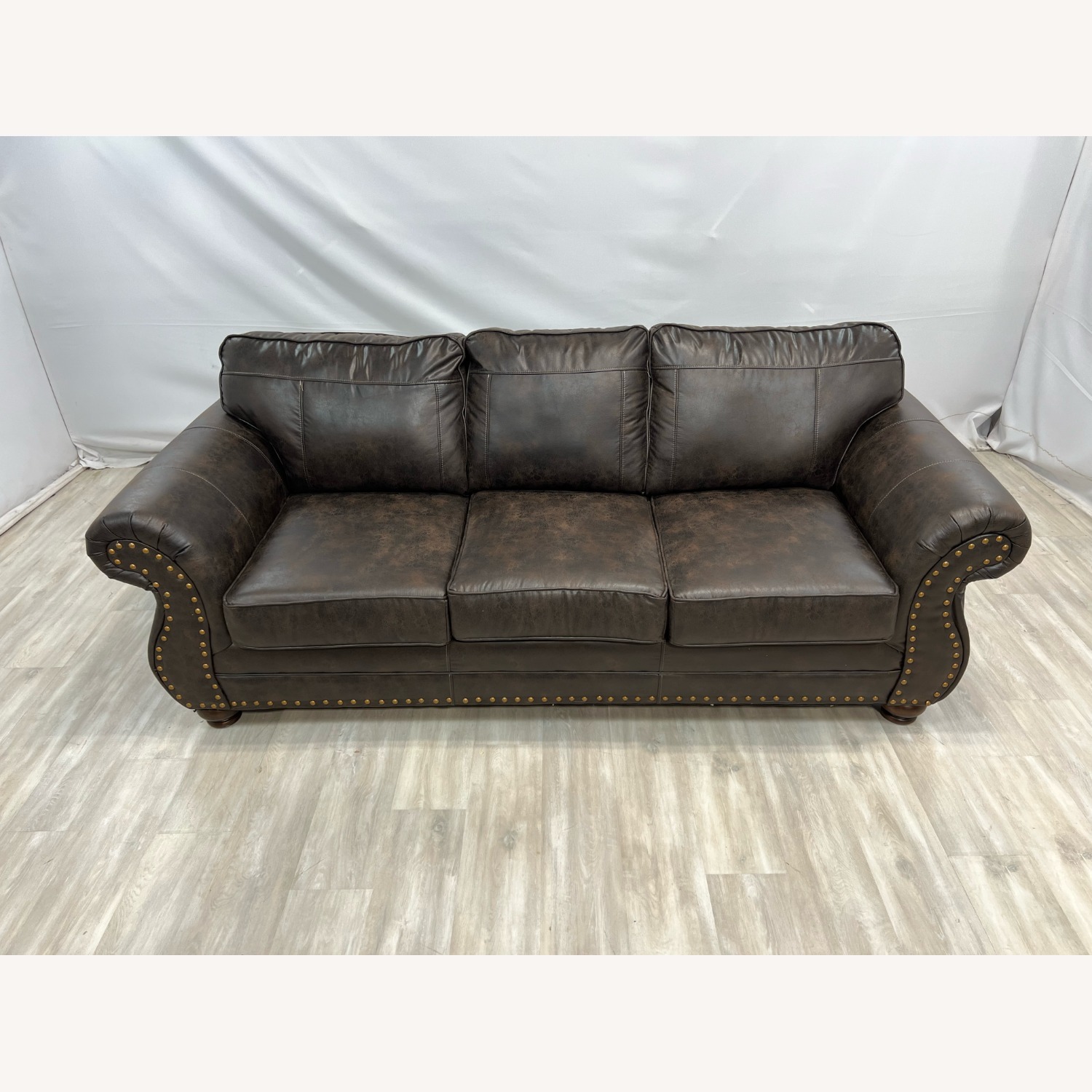 Canora Grey Macalla Faux Leather Sofa - image-1