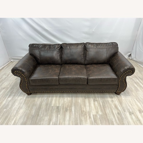 Used Canora Grey Macalla Faux Leather Sofa for sale on AptDeco