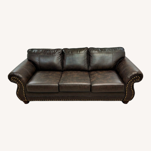 Used Canora Grey Macalla Faux Leather Sofa for sale on AptDeco