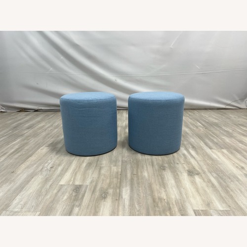 Used Skyline Furniture Round Thalia Ottoman  for sale on AptDeco