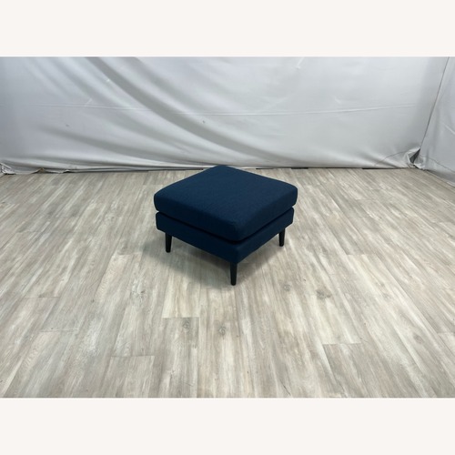 Used Burrow Nomad Ottoman - Navy Blue for sale on AptDeco