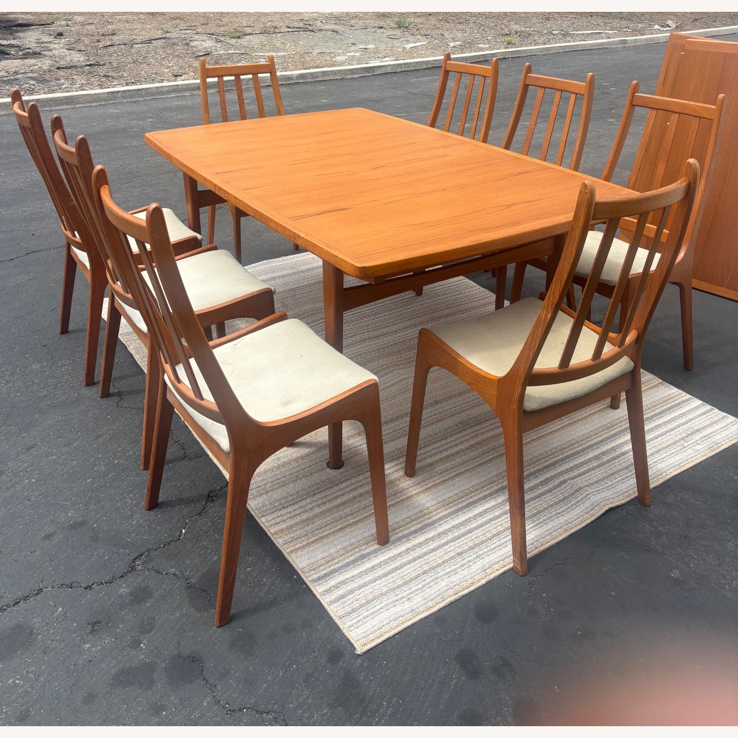 Vintage/Antique Natural Wood Dining Sets - image-5