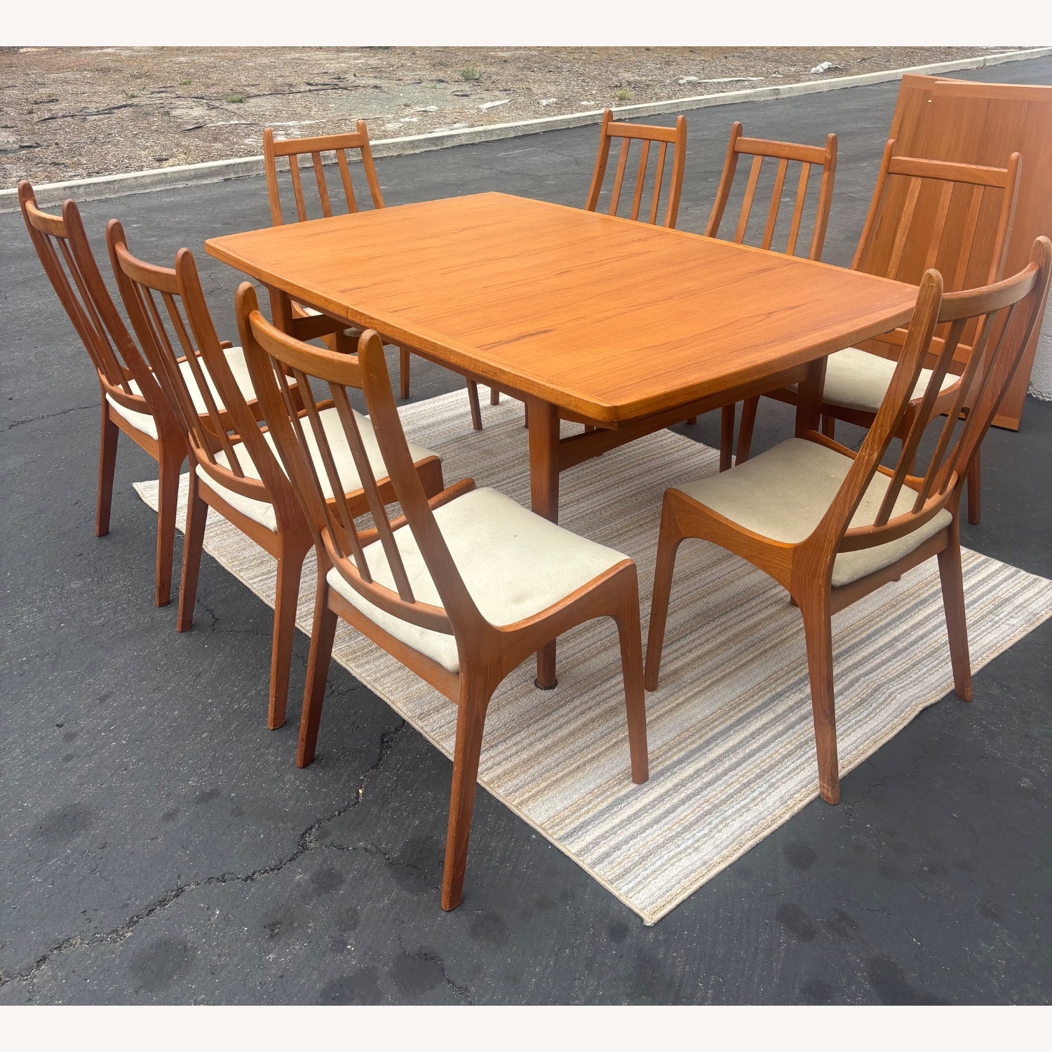 Vintage/Antique Natural Wood Dining Sets - image-1