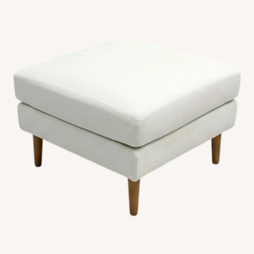 Used Burrow Nomad Ottoman - Walnut Finish Leg for sale on AptDeco