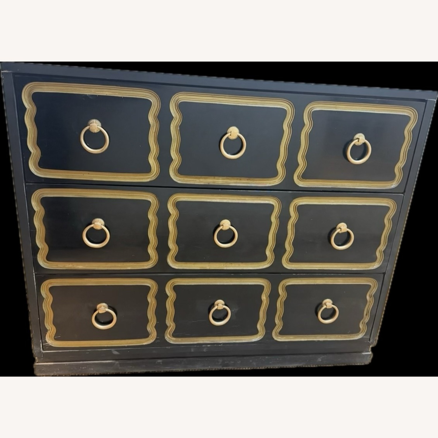 Vintage Hollywood Regency 3 Drawer Espagna Chest - image-3