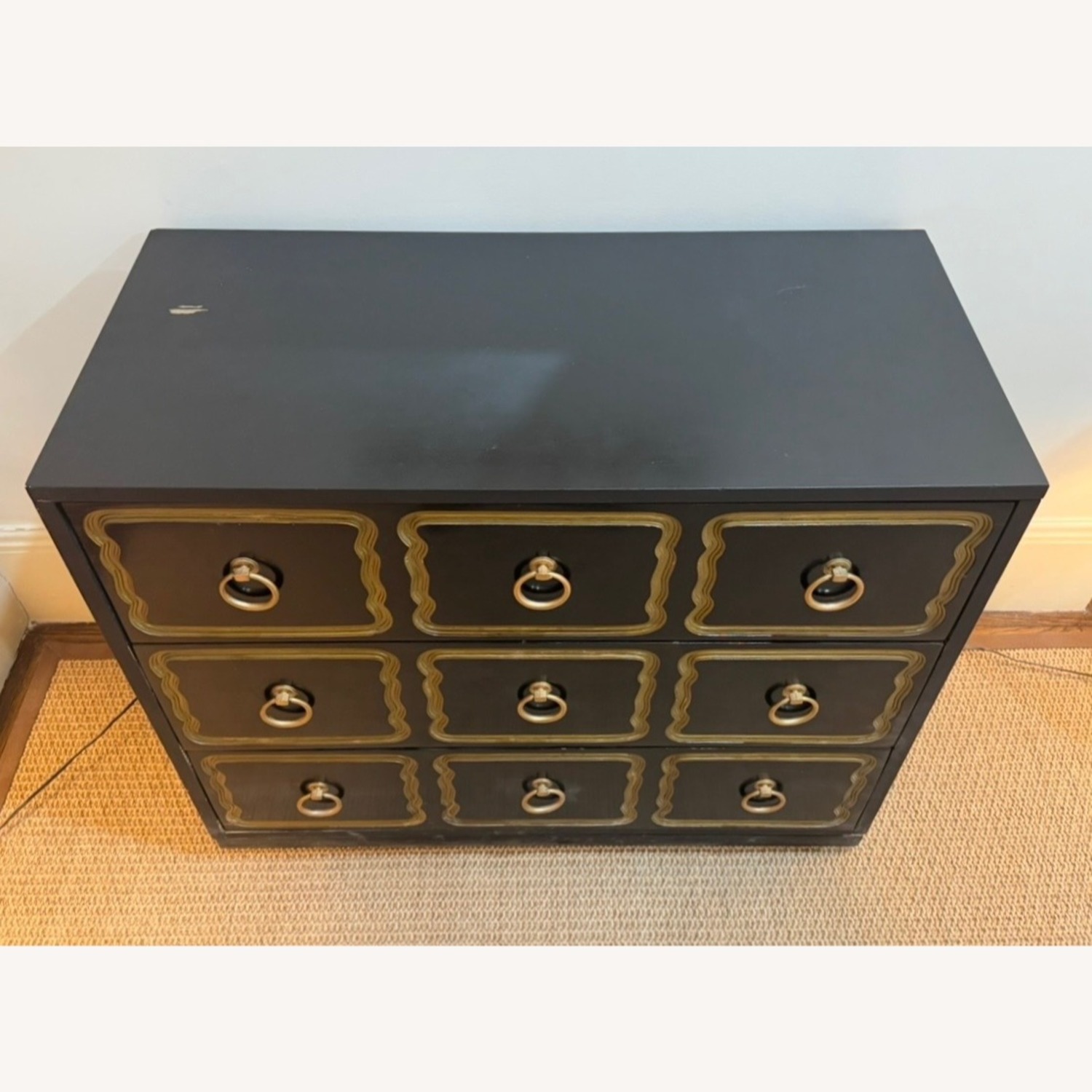Vintage Hollywood Regency 3 Drawer Espagna Chest - image-2