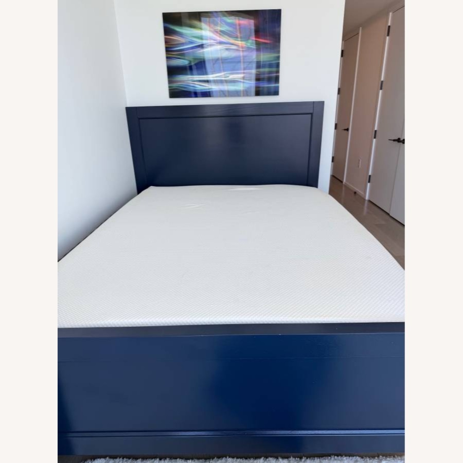 Crate & Barrel Harbor Indigo Queen Bed - image-4
