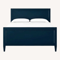 Crate & Barrel Harbor Indigo Queen Bed