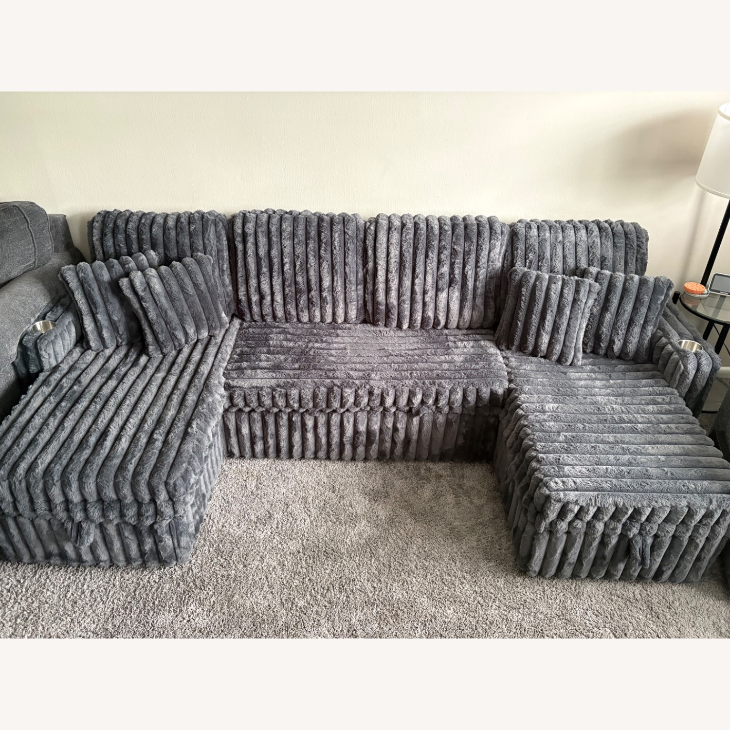 Dark Gray Sleeper Sofa - image-1