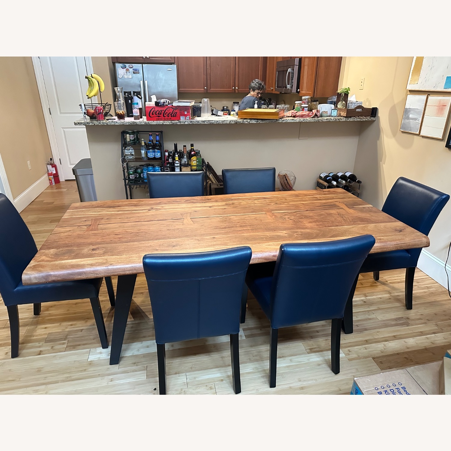 Crate & Barrel Yukon 80” Dining Table Set  - image-1