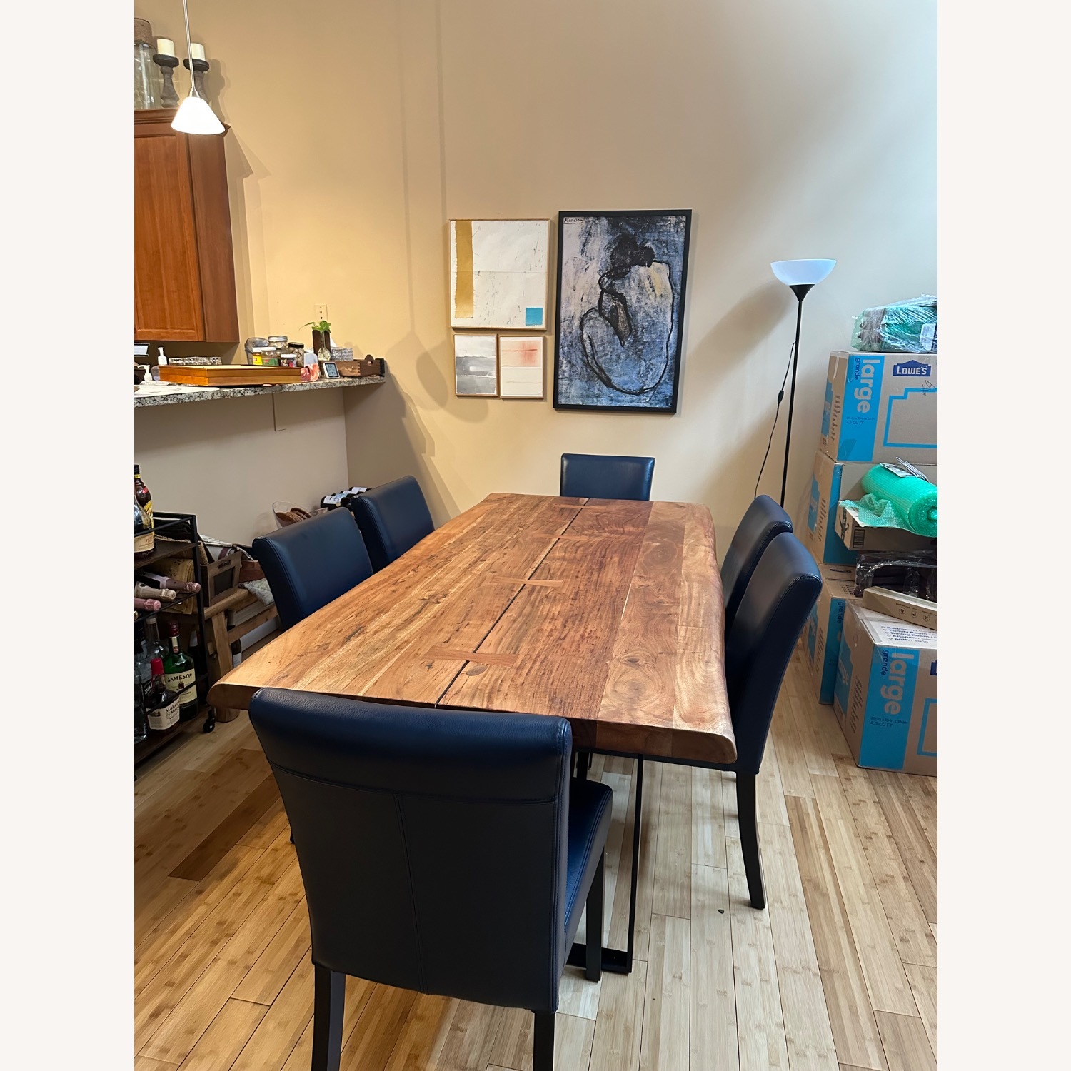 Crate & Barrel Yukon 80” Dining Table Set  - image-2