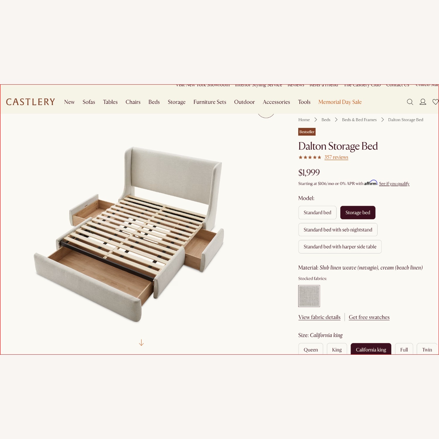 Dalton Bed Frame - image-1