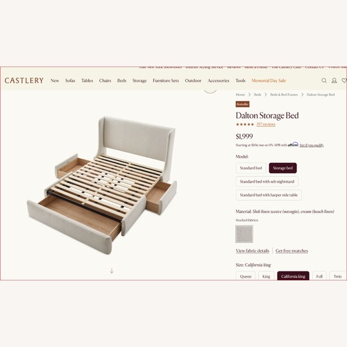 Used Dalton Bed Frame for sale on AptDeco