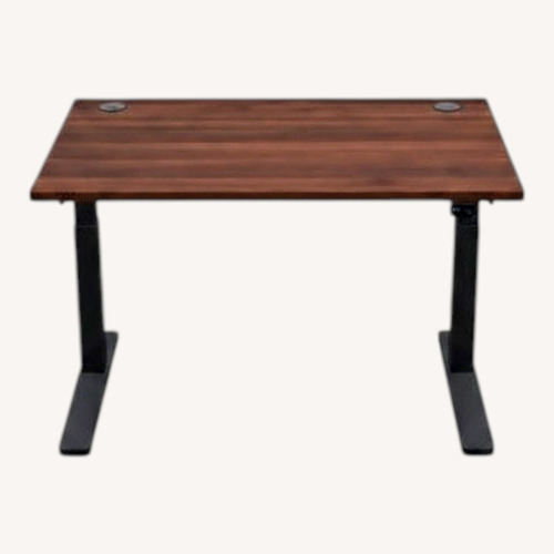 Used Uplift Standing Desk Dark Brown Metal Desk for sale on AptDeco
