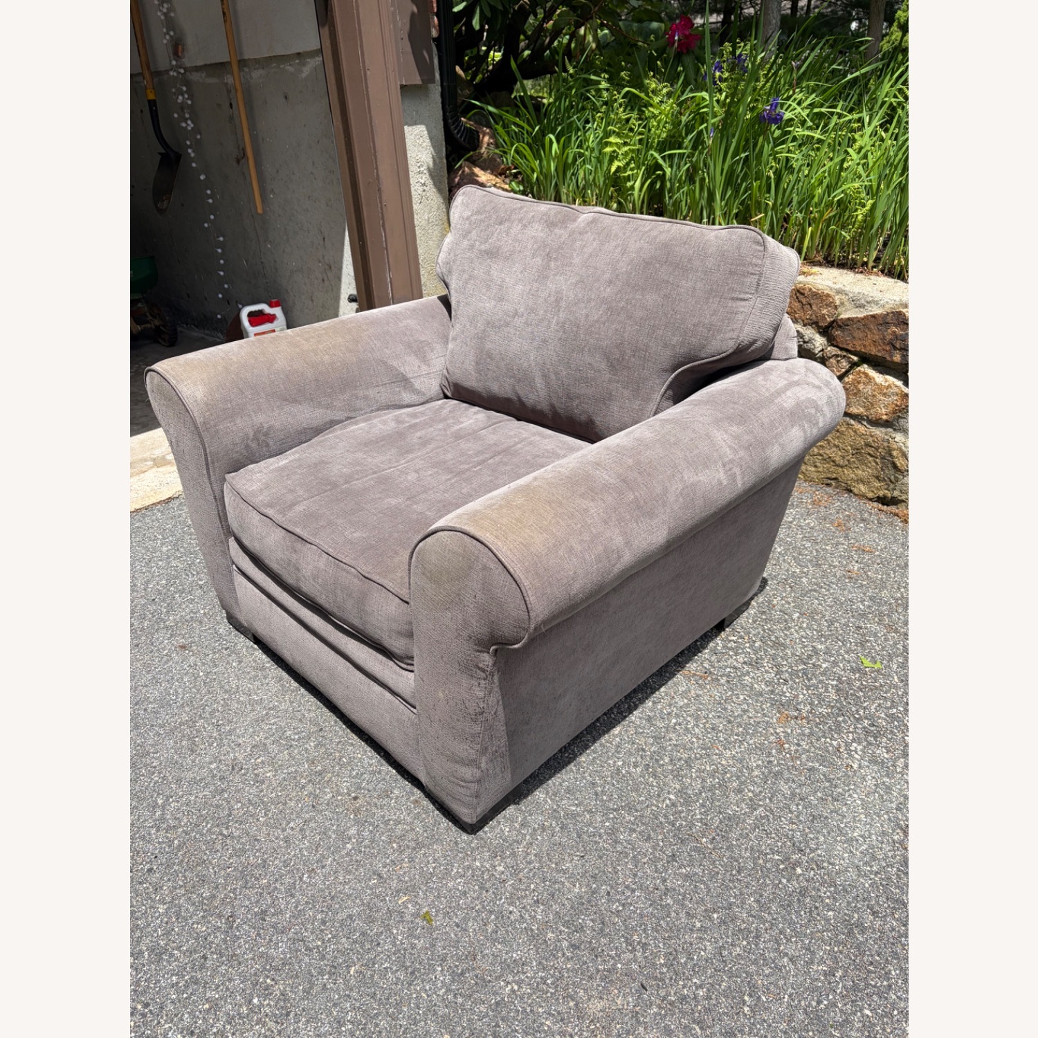 City Furniture Dark Gray Fabric Armchair - image-3