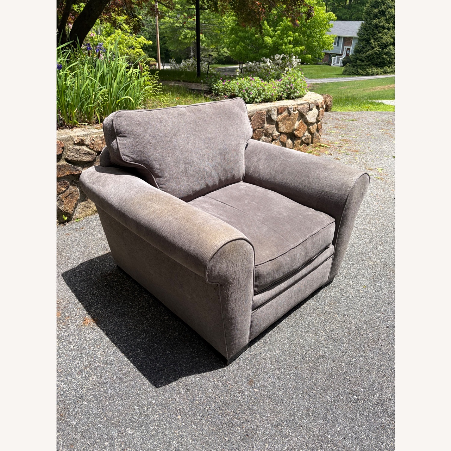 City Furniture Dark Gray Fabric Armchair - image-4