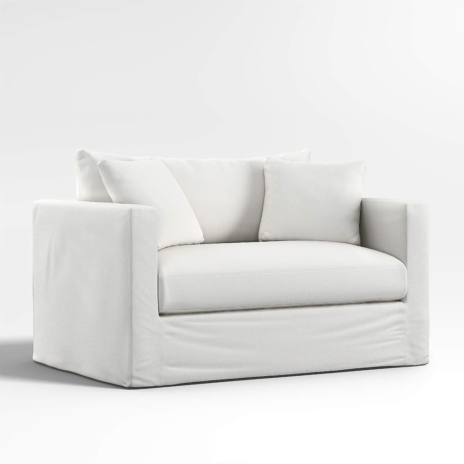 Crate & Barrel White 2 Seater Sofa - image-5
