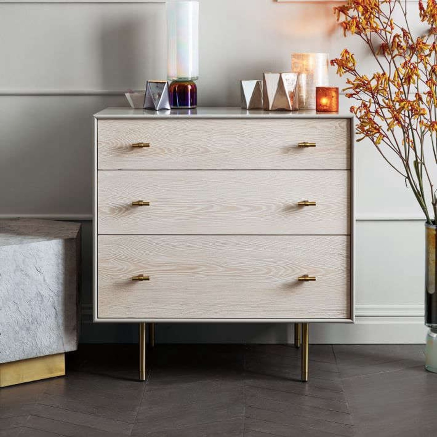 West Elm Modernist Wood & Lacquer Dresser - image-1