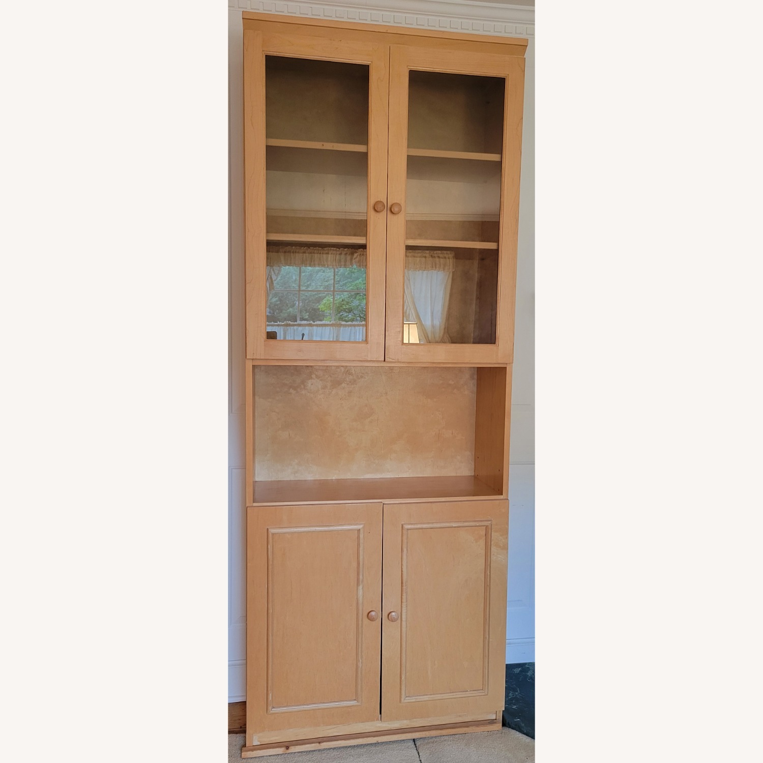 Natural Wood Bookcase - image-4