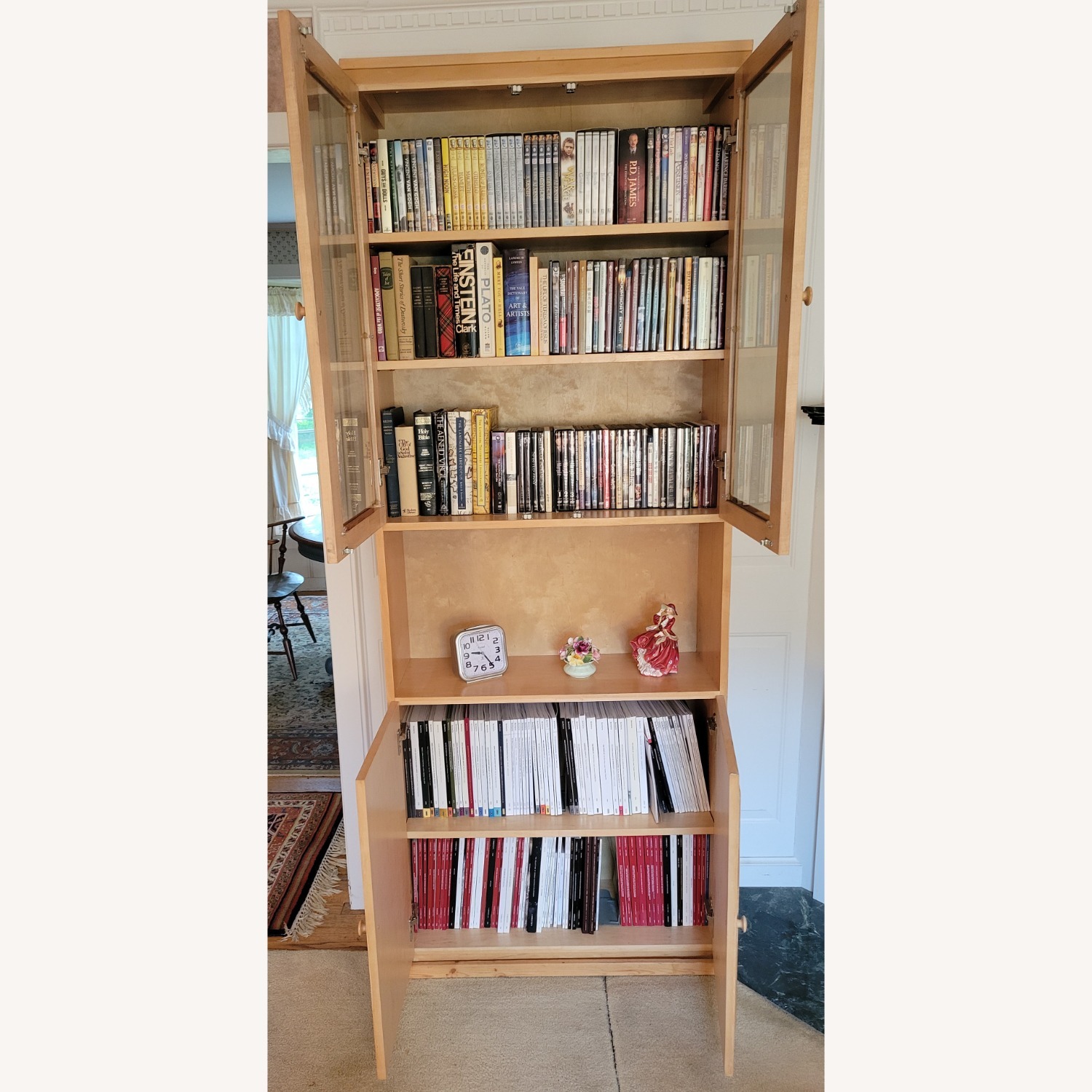 Natural Wood Bookcase - image-1